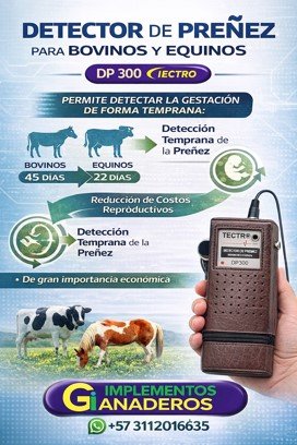 DETECTOR DE PREÑEZ PARA BOVINOS Y EQUINOS DP 300